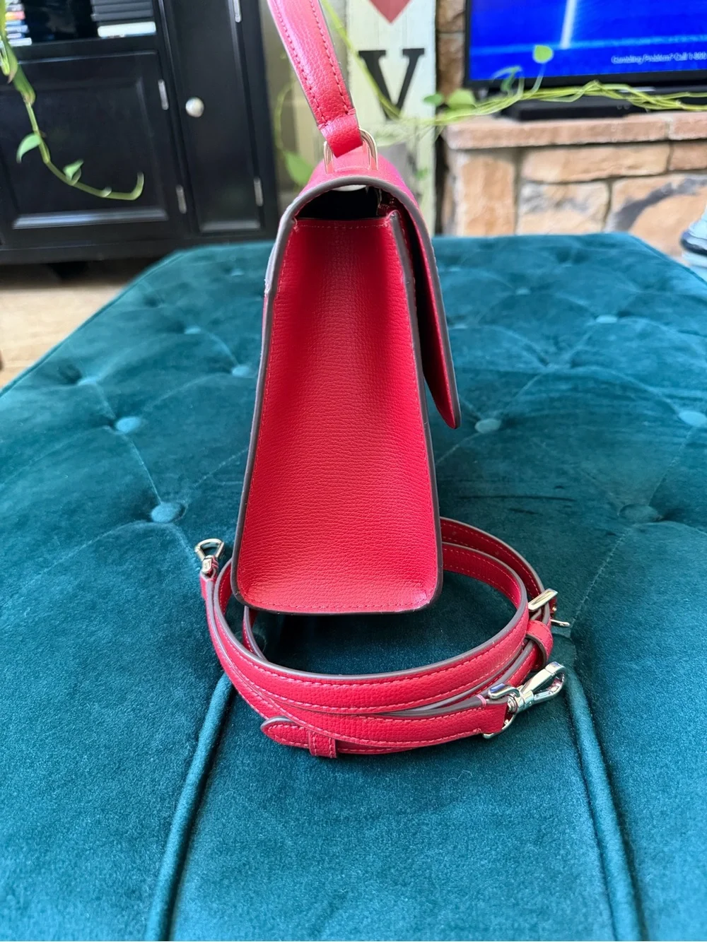 Kate Spade Darcy Red Top-Handle Purse - Picture 4 of 10